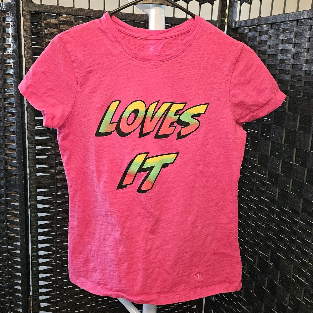 Paris Hilton Pink 'Loves It' Tee